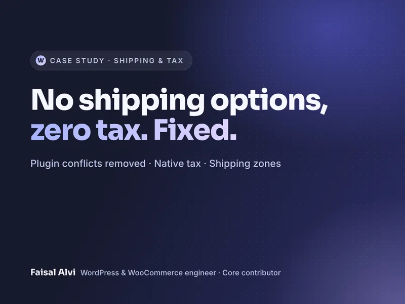 Store with no shipping options and zero tax